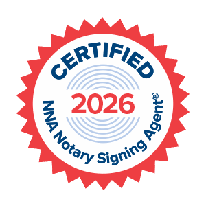 NNA Certified Notary Signing Agent 2026 badge